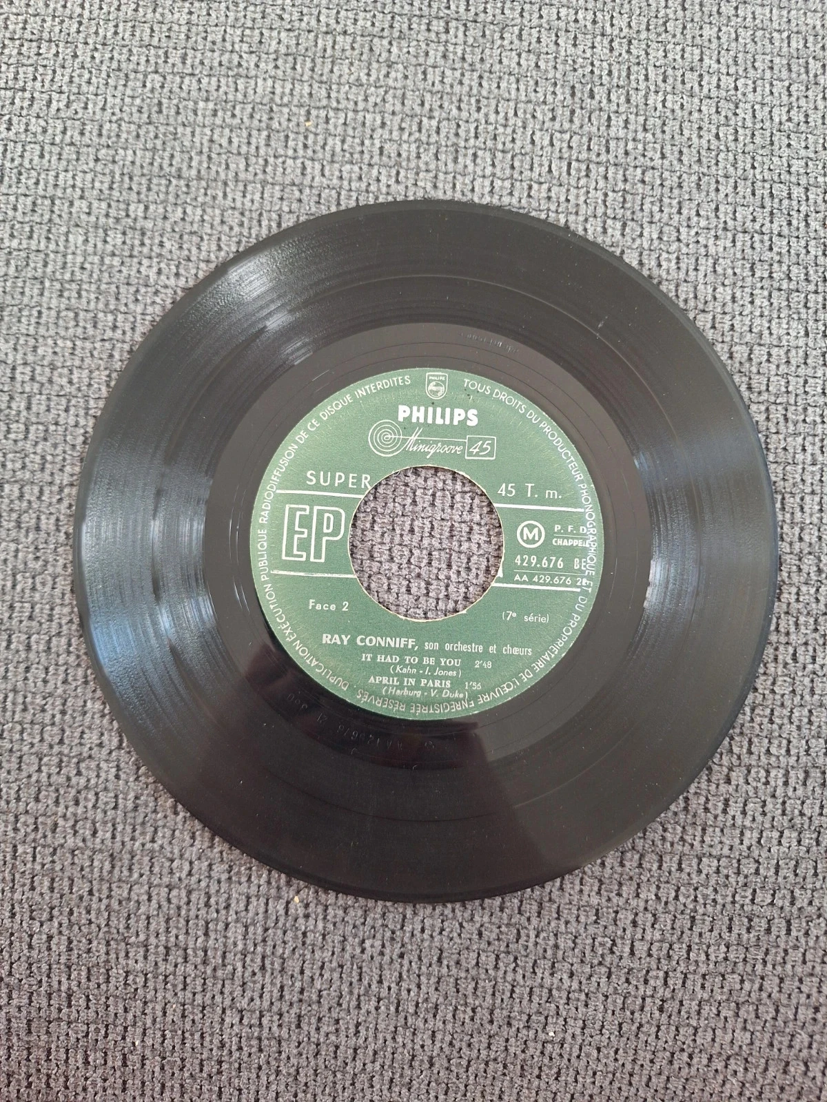 Vinyl 45 Toeren - Ray Conniff – Ken je ? (Philips EP) – photo 3